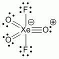 Lewis Structure of XeF2O3 using all d orbitals