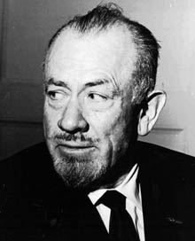 The late author John Steinbeck (shown in 1965 photo) initially bequeathed his literary estate to third wife Elaine.